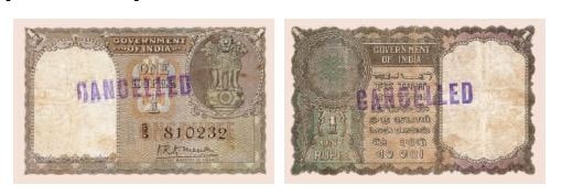 भारत में पहली बार 1 रुपये का यह नोट किस साल छापा गया था?