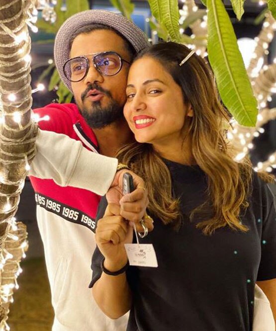 हिना खान बॉयफ्रेंड रॉकी जायसवाल के साथ