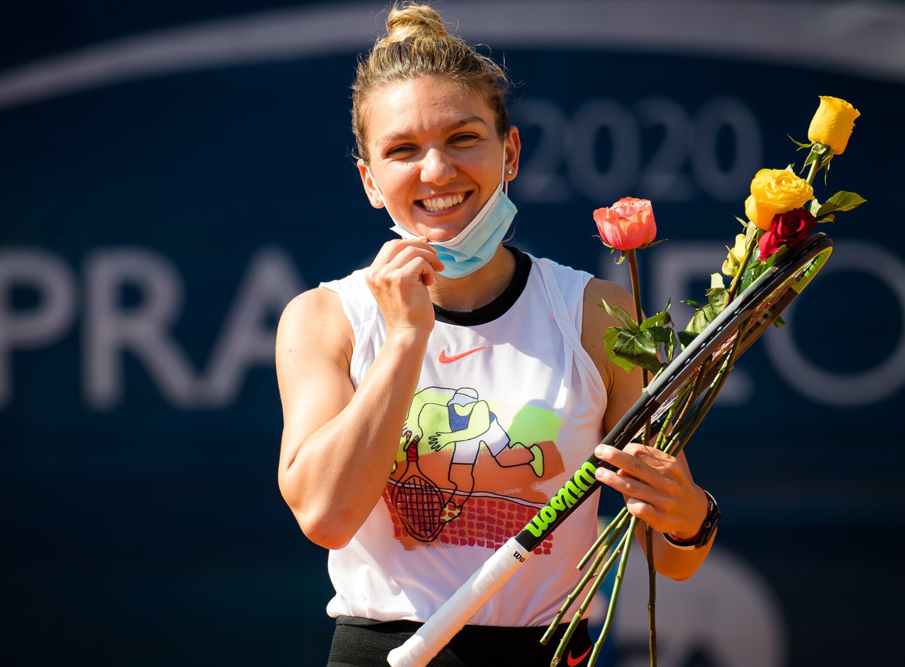  Prague Open 2020 Champion Simona Halep (Twitter)