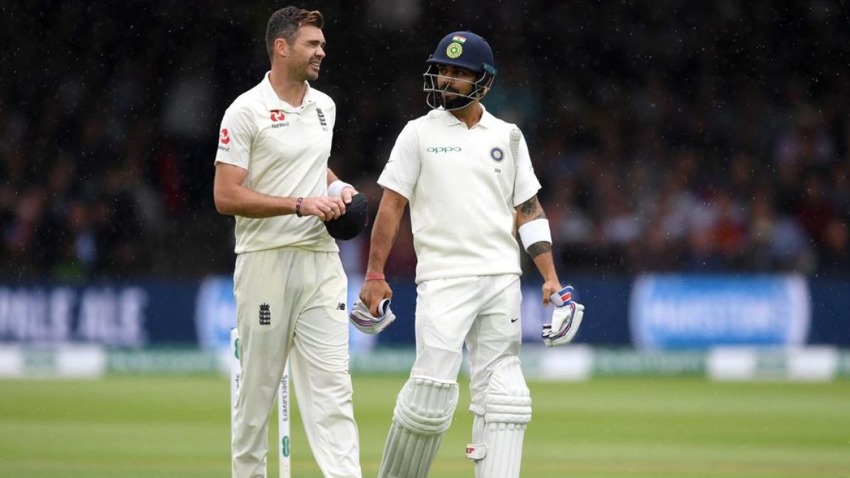 Virat Kohli and James Anderson
