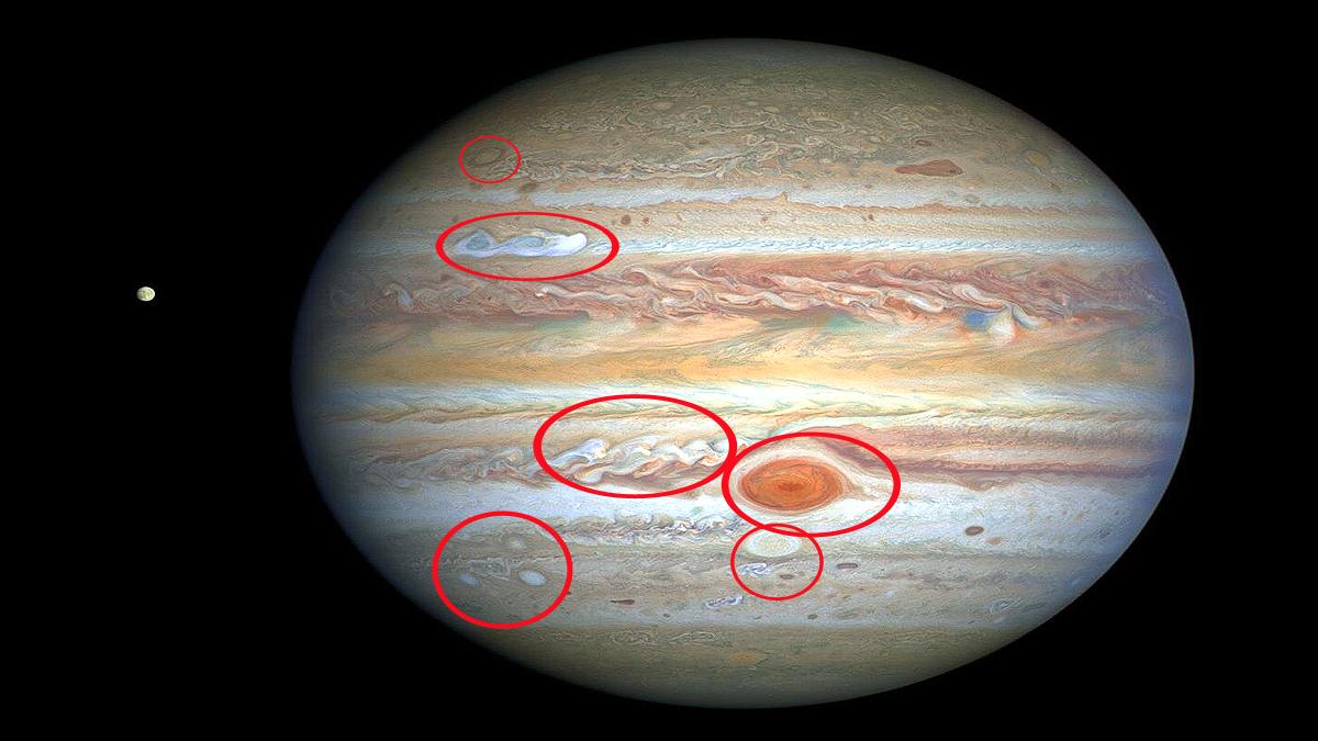 Jupiter Storms NASA Hubble Telescope Captures Images