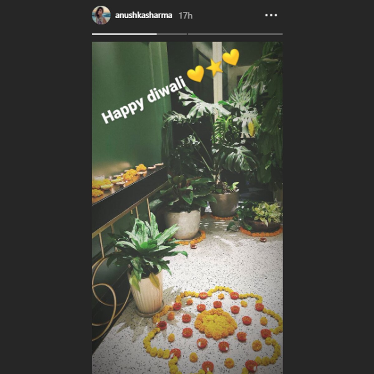 अनुष्का शर्मा की रंगोली