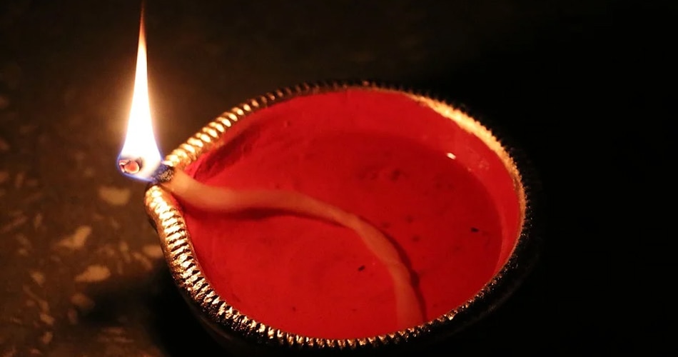 वायव्य कोण में दीपक