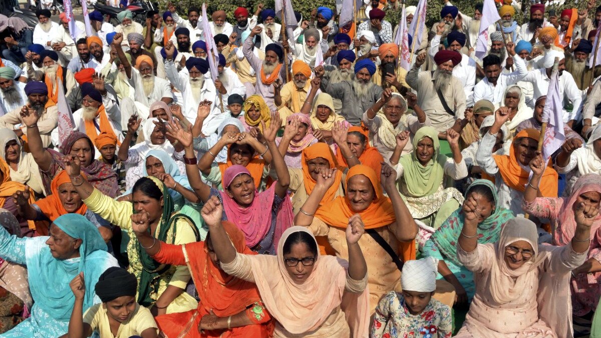  कृषि कानून के खिलाफ किसानों का गुस्‍सा.