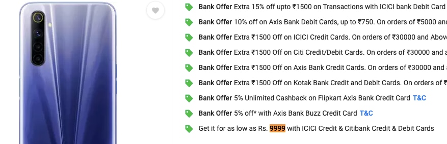 Realme 6 flipkart sale