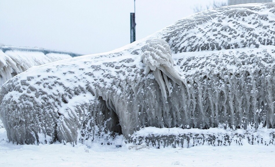 frozen car