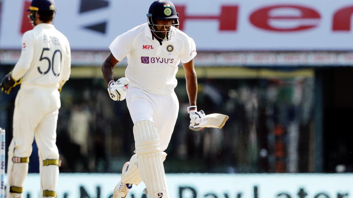 R Ashwin lets his emotions out while reaching his century (@BCCI)