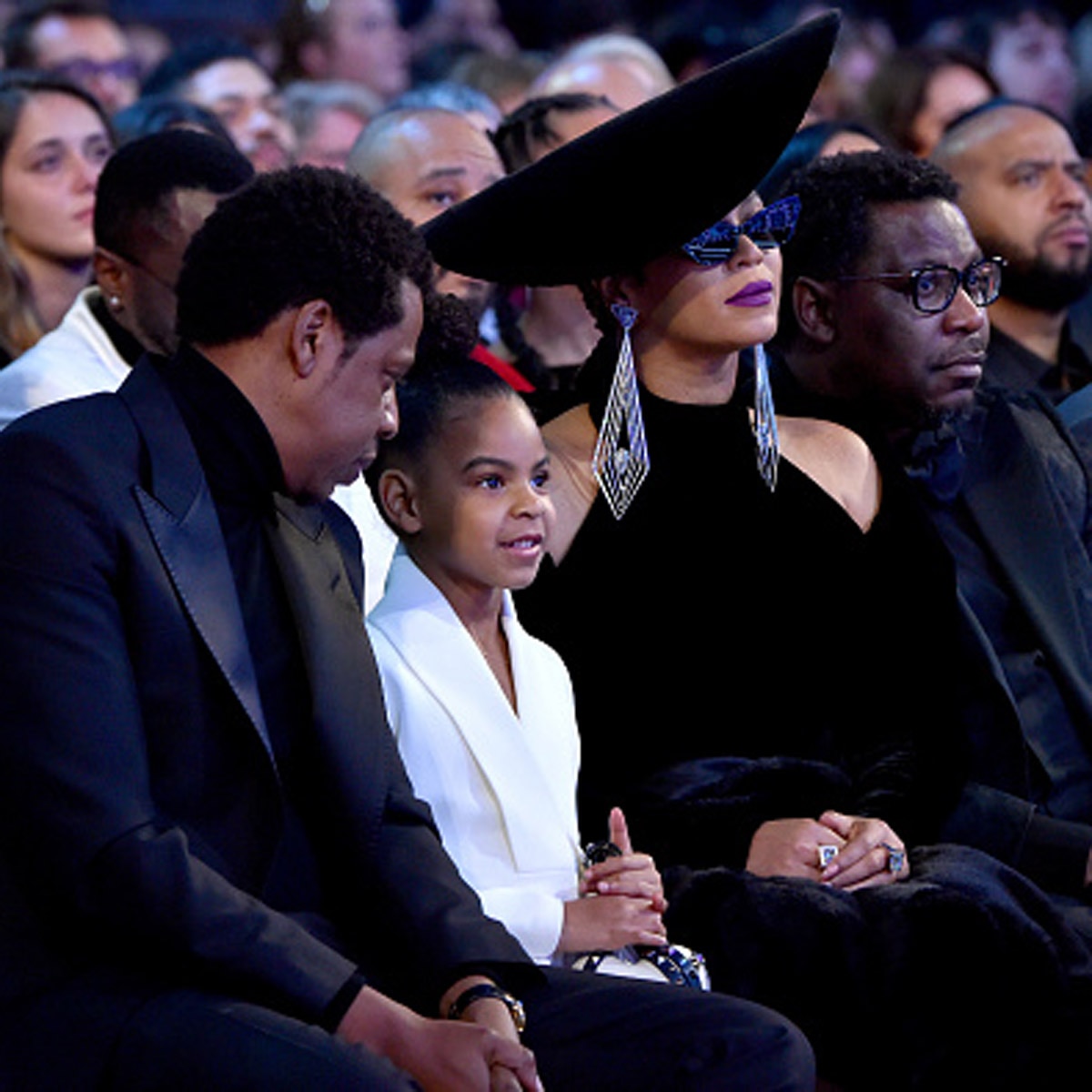 बेयॉन्से बेटी ब्लू आईवी कार्टर और पति Jay-Z के साथ 