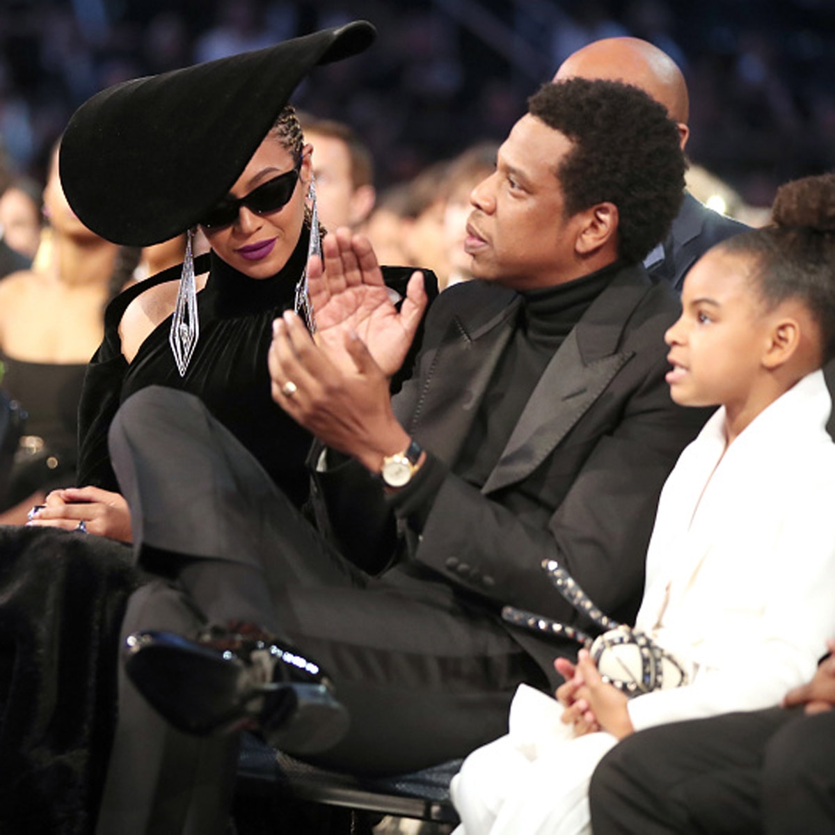 बेयॉन्से और उनकी बेटी ब्लू आईवी कार्टर, पति Jay-Z 