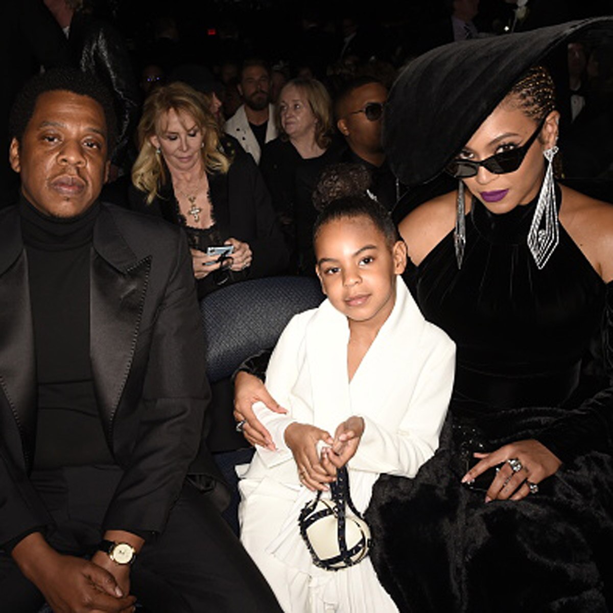 बेयॉन्से और उनकी बेटी ब्लू आईवी कार्टर, पति Jay-Z 