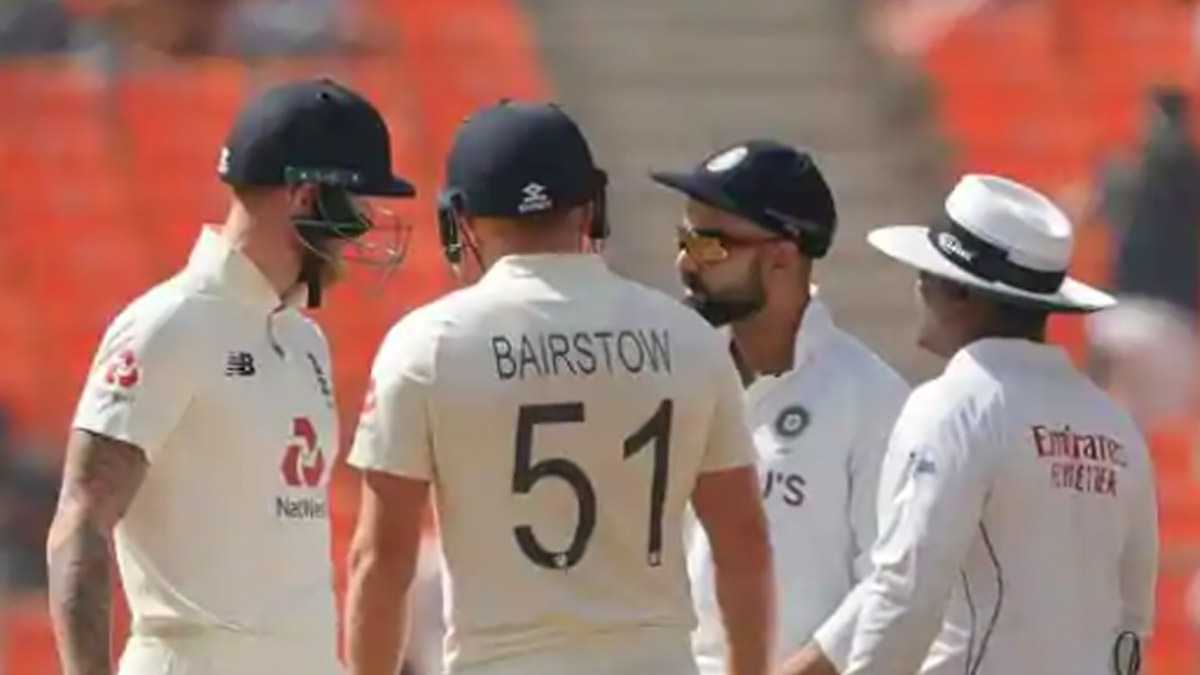 virat kohli ben stokes heated exchange
