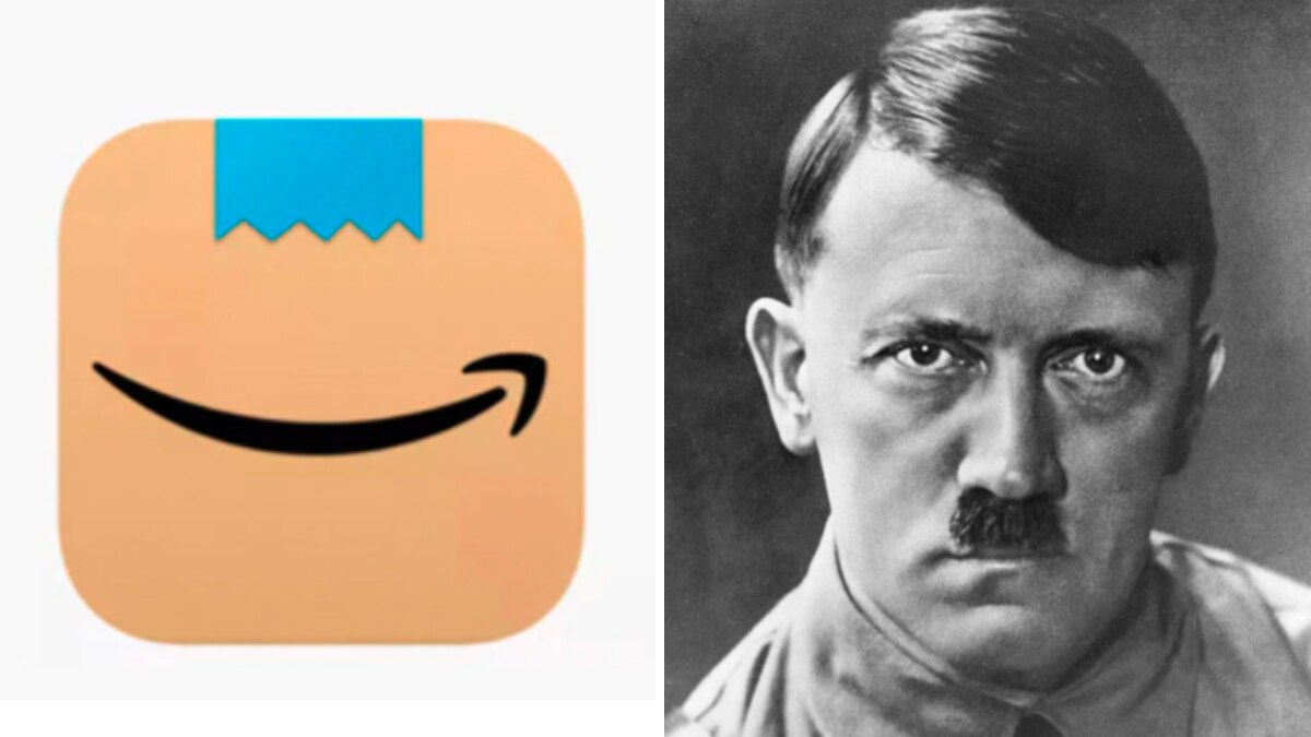 एमेजॉन लोगो और हिटलर