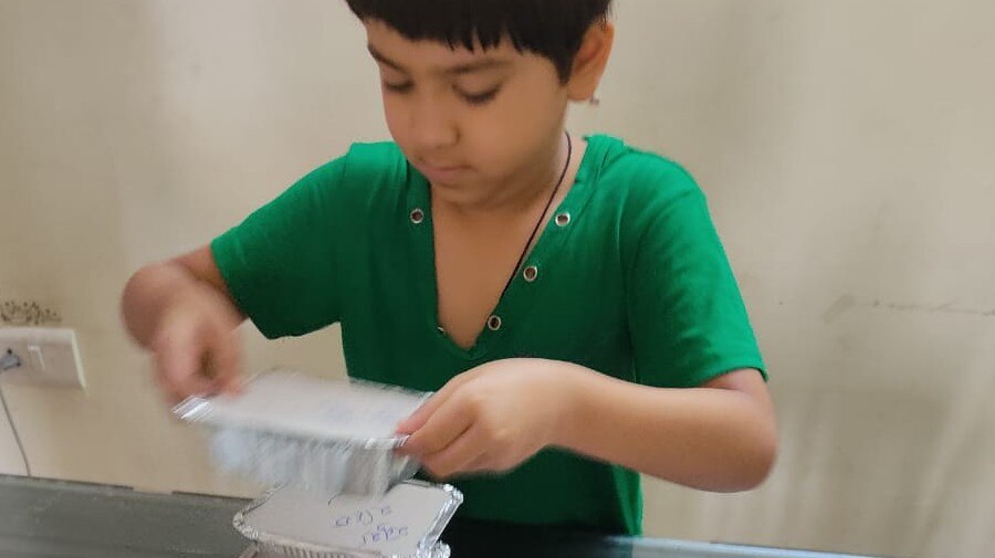 Boy message on food packets