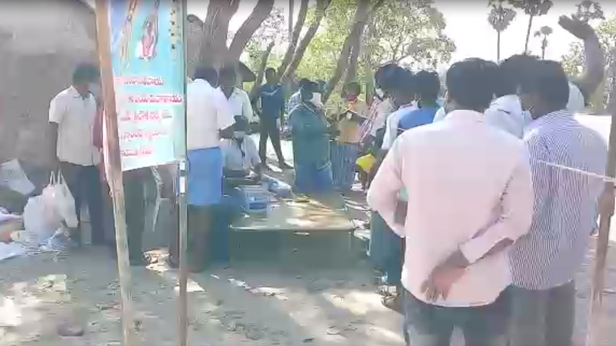 Hundreds line up for miracle medicine to cure Covid 19 