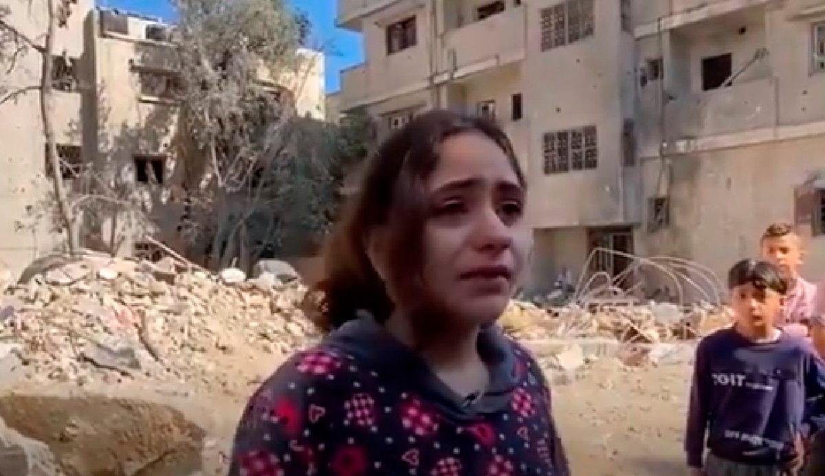 गाजा की बच्ची का वायरल वीडियो