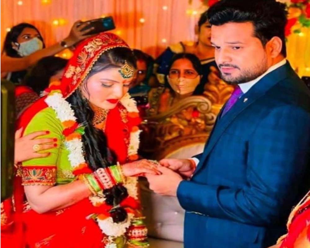 Ritesh Panday with Vaishali Pandey