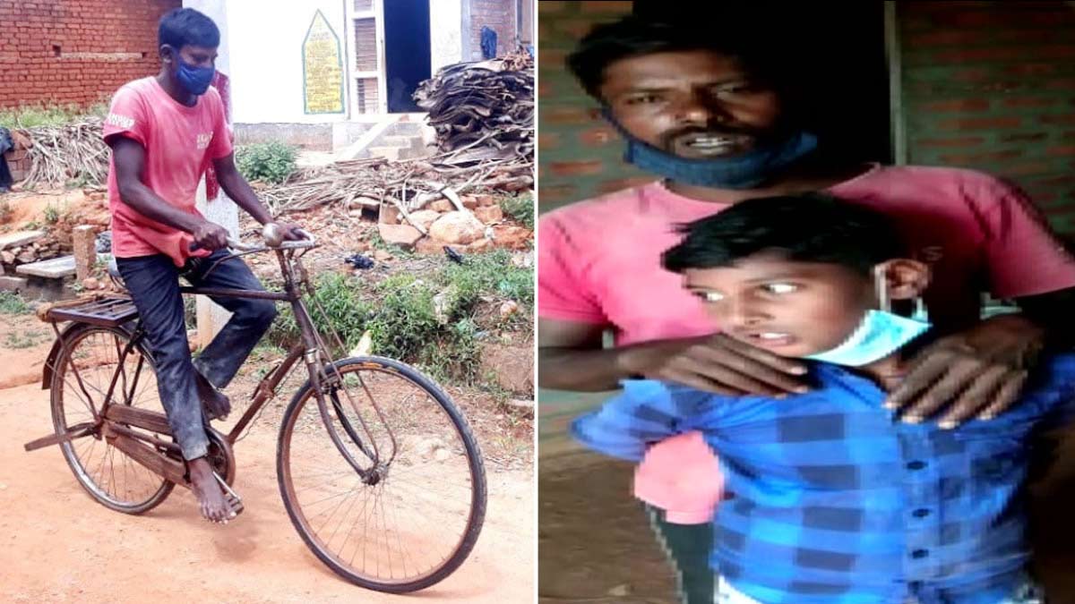 बेटे की दवा के लिए साइकिल से 300 किलोमीटर का सफर तय किया 