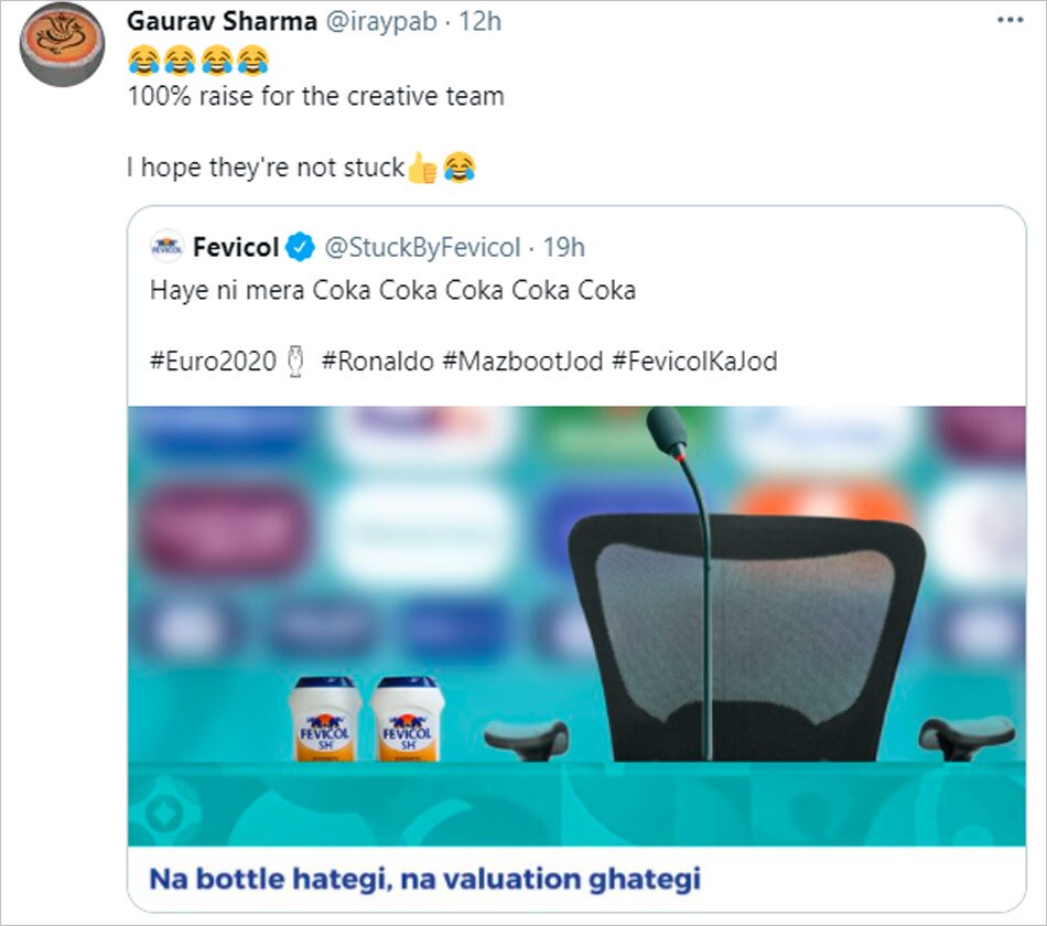 Fevicol ad coca cola sarcasm