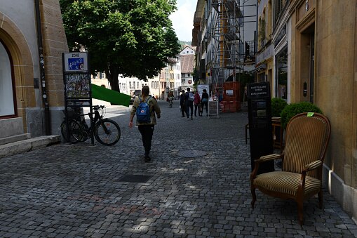 Sofa thrown from third floor window