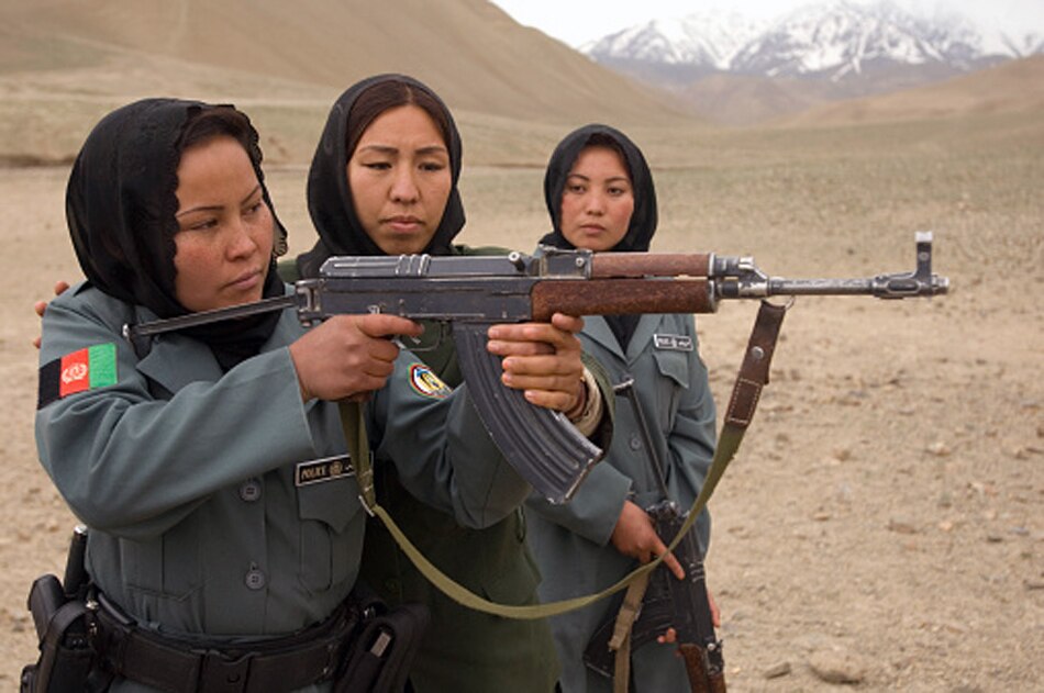 Taliban search female police officers