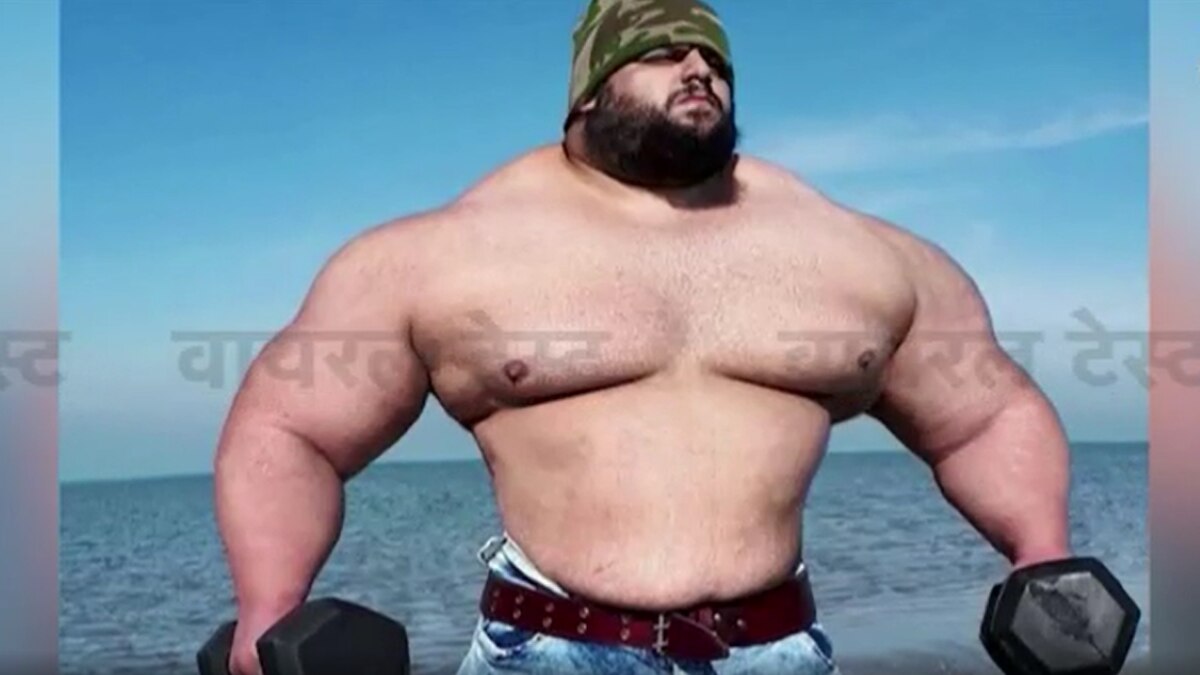 viral video of iran hulk on social media