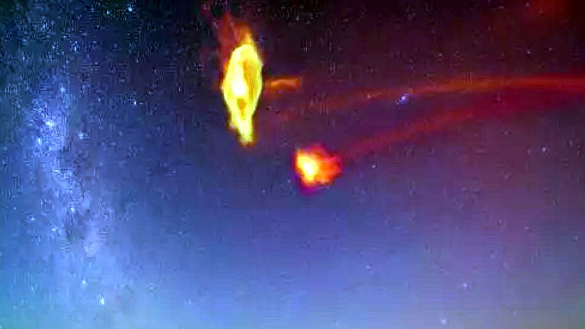 Space Devils Collide Milky Way