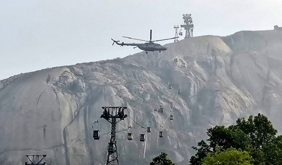 त्रिकूट पर्वत रोपवे हादसा