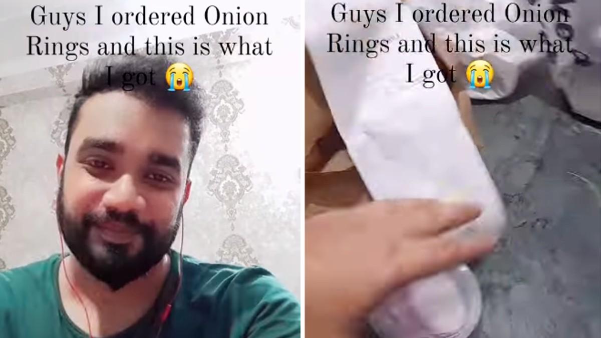 रेस्तरां से मंगाए गए थे Onion Rings. 