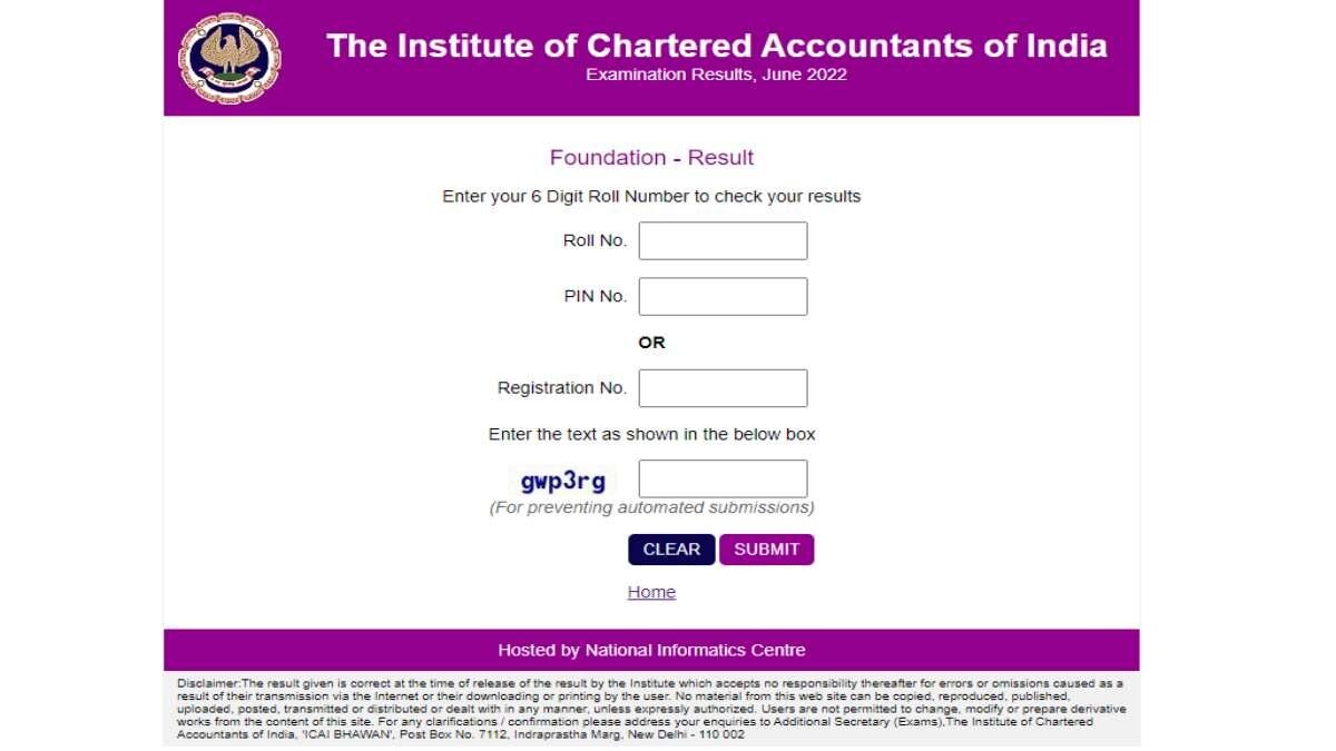 CA Foundation Result June 2022 Declared