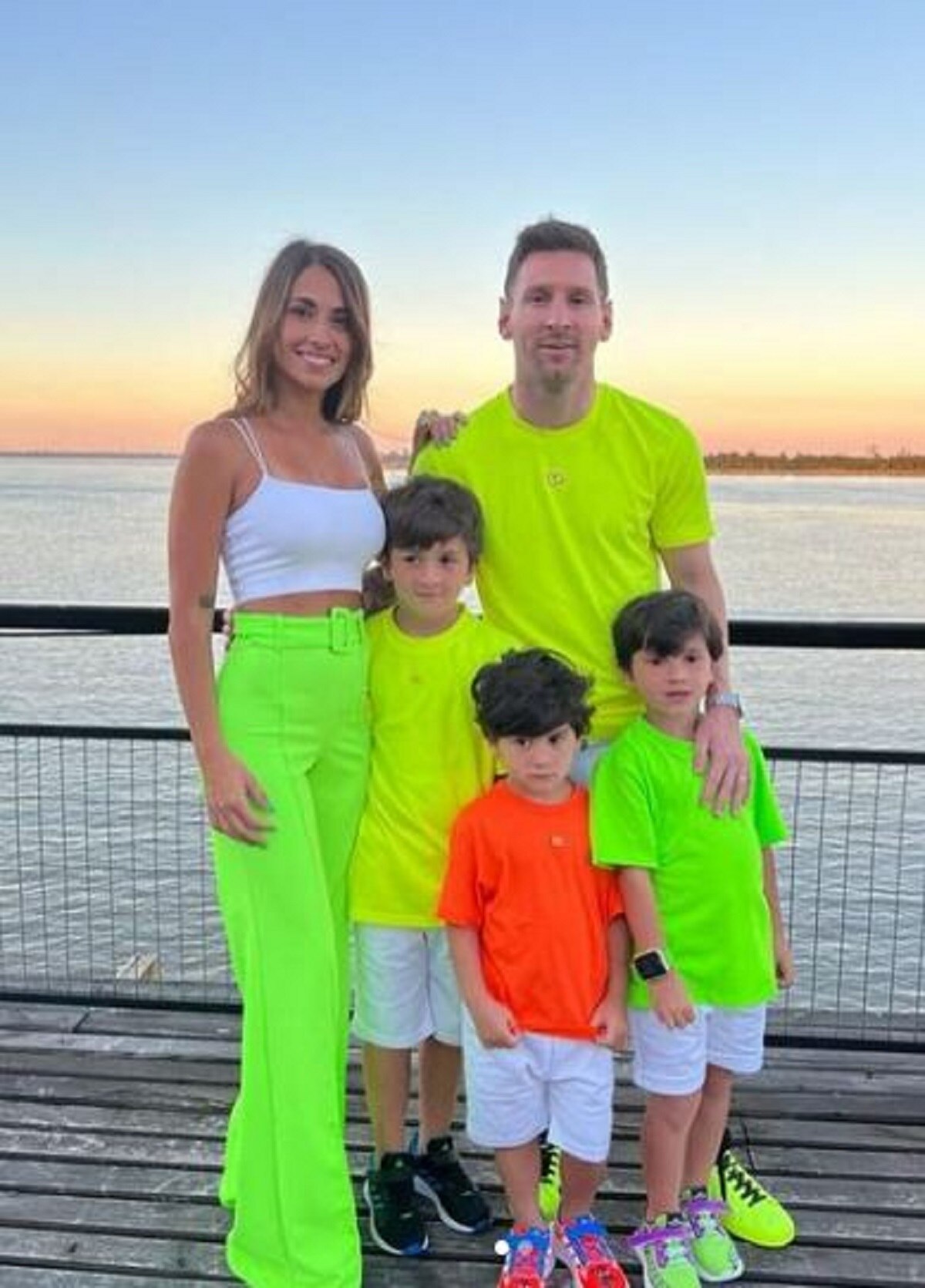 लियोनेल मेसी और उनकी फैमिली