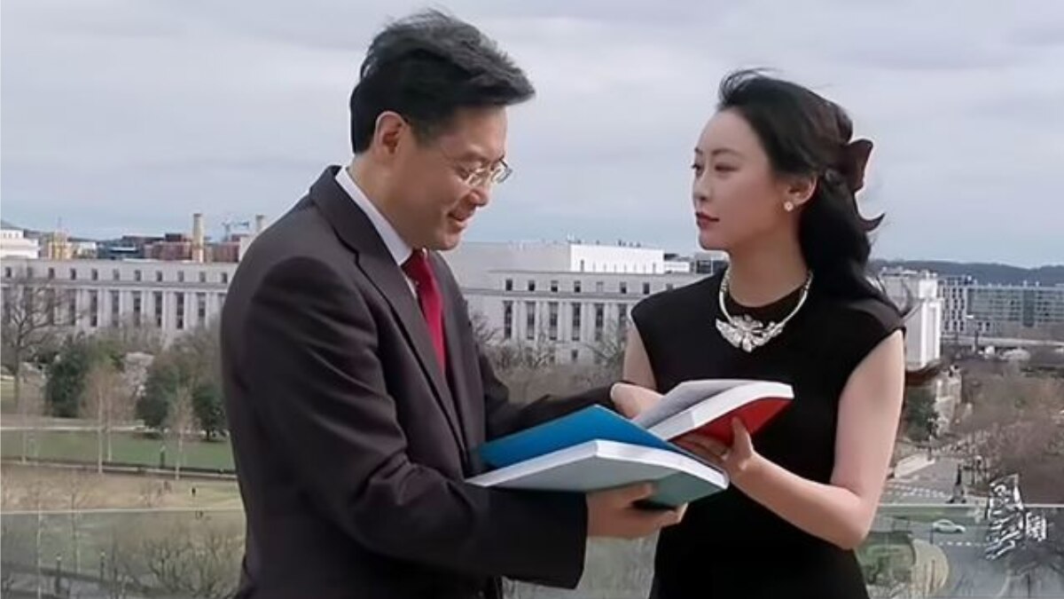 चीनी मूल की अमेरिकी पत्रकार के साथ चीन के विदेश मंत्री किन गांग