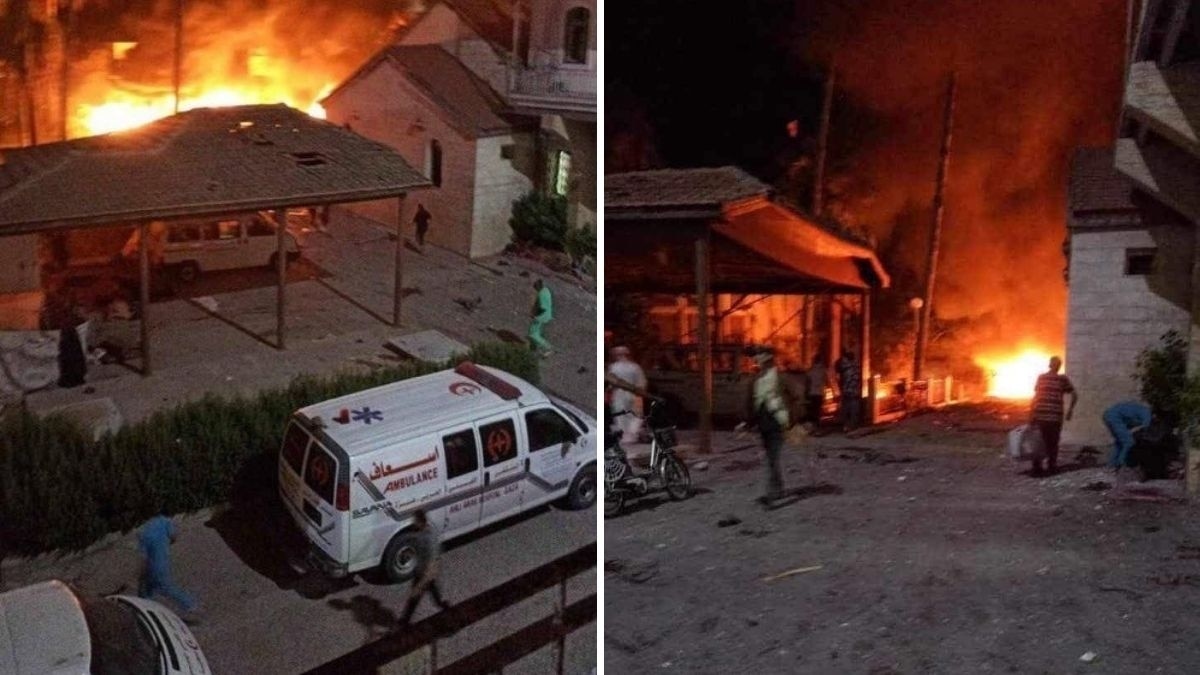 गाजा के अस्पताल पर इजरायल का हमला