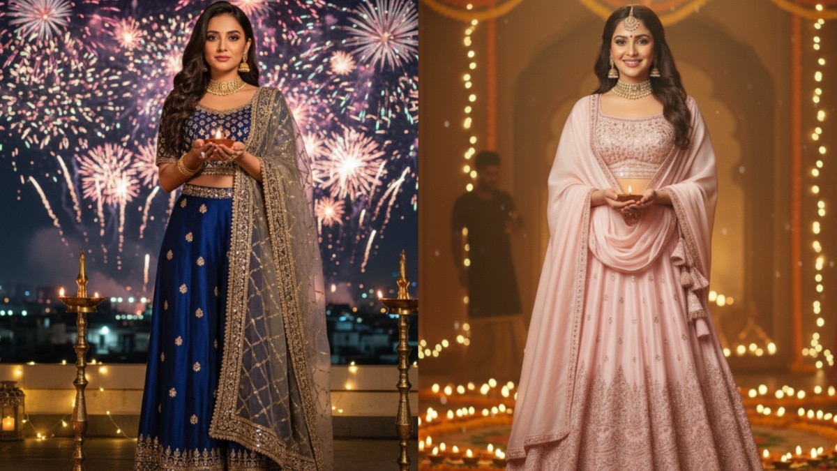 Diwali 2025 trendy dress ideas for womens (Photo: AI generated)