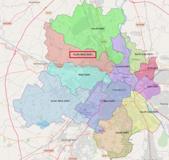 उत्तर पश्चिम दिल्ली