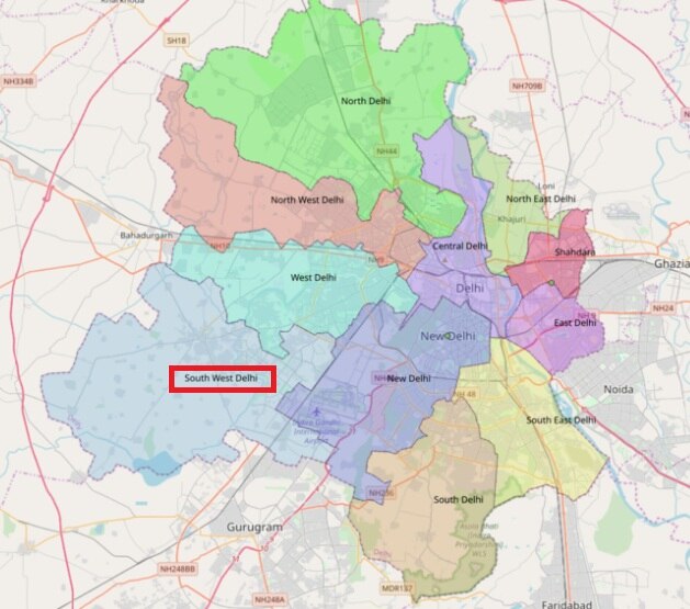 दक्षिण पश्चिम दिल्ली