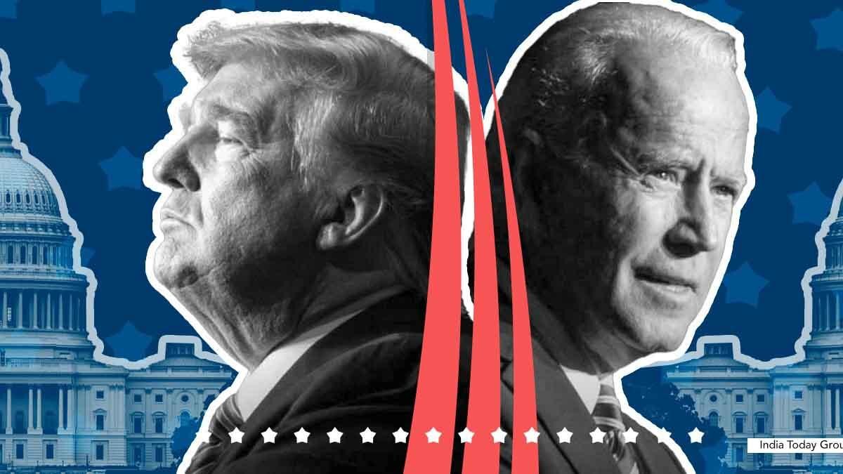 डोनाल्ड ट्रंप और जो बाइडेन के बीच कांटे की टक्कर