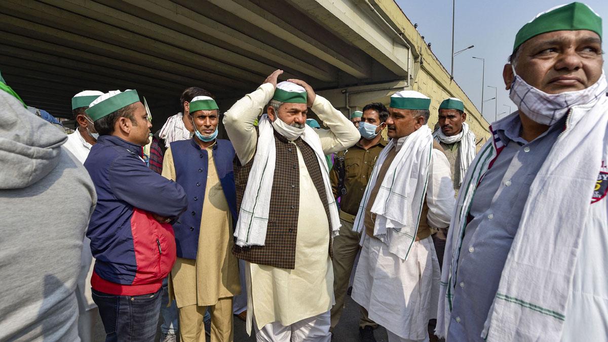 दिल्ली बॉर्डर पर जारी है किसानों का प्रदर्शन (फोटो- PTI)