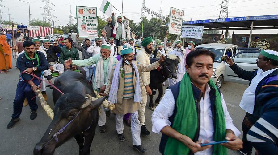 किसानों का विरोध प्रदर्शन जारी (PTI)