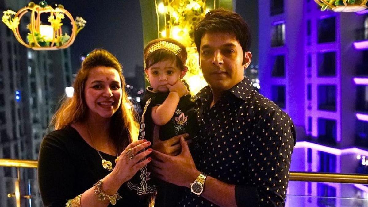 गिन्नी चतरथ, कपिल शर्मा और बेटी अनायरा 