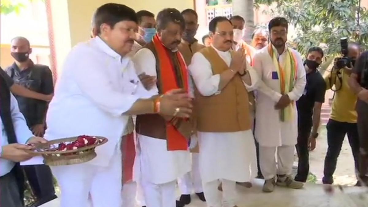 बंगाल दौरे पर हैं बीजेपी अध्यक्ष जेपी नड्डा