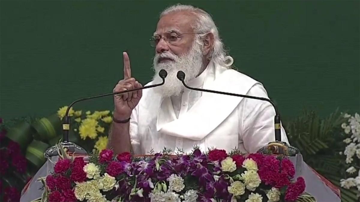 चेन्नई में पीएम नरेंद्र मोदी 