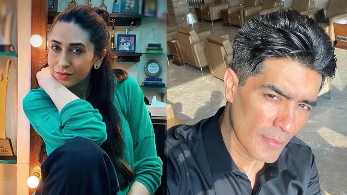 कर‍िश्मा कपूर-मनीष मल्होत्रा 