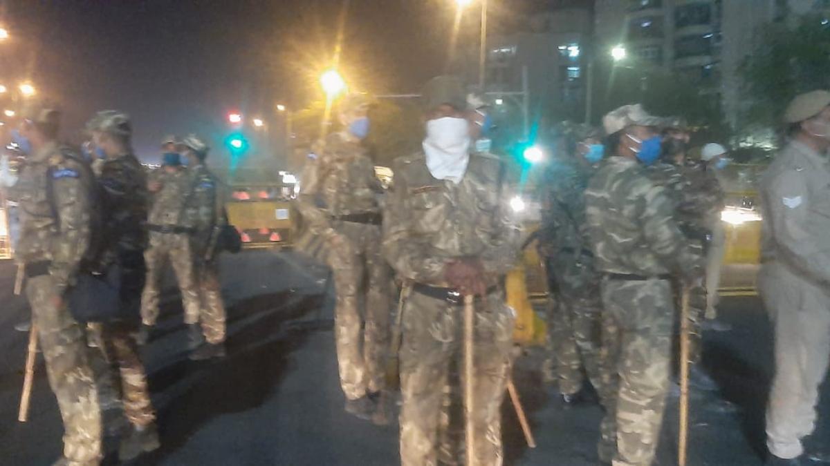 नोएडा बॉर्डर पर जाम की स्थिति (फोटो-आजतक)