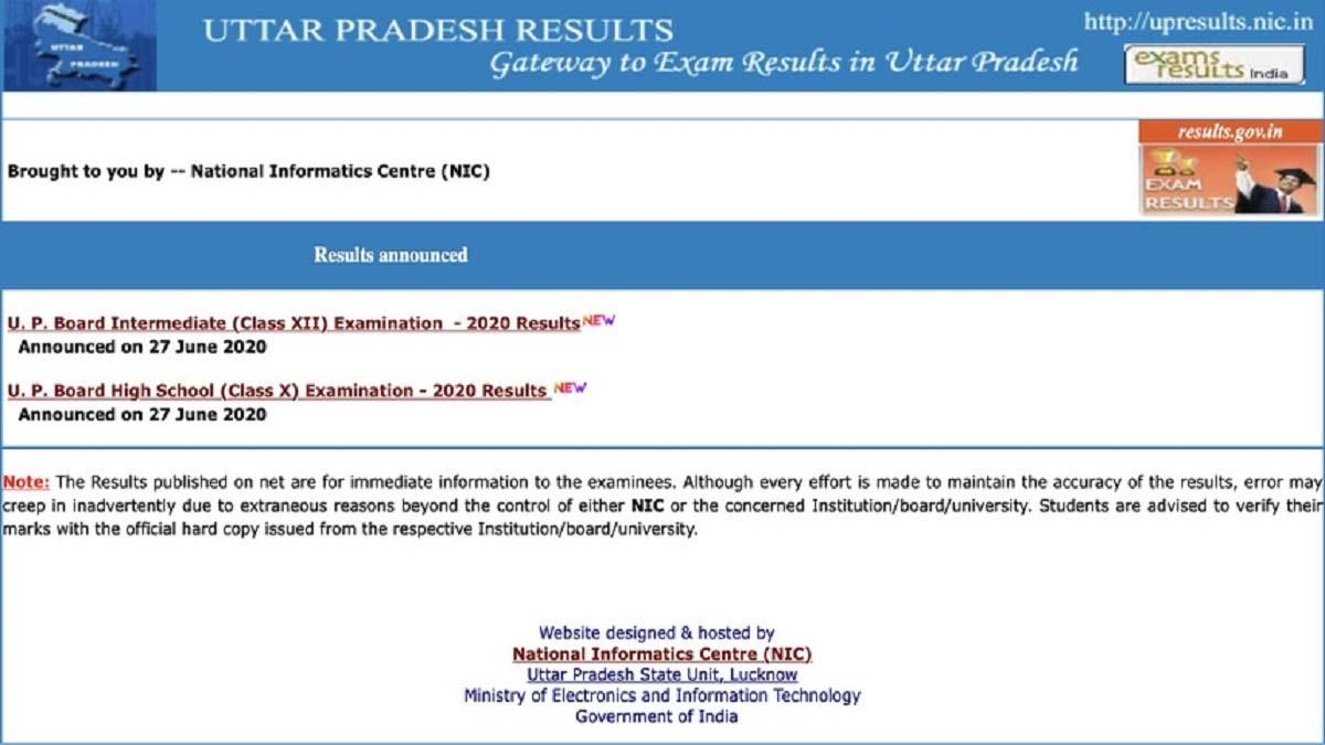 upmsp.edu.in, UP Board Official Website