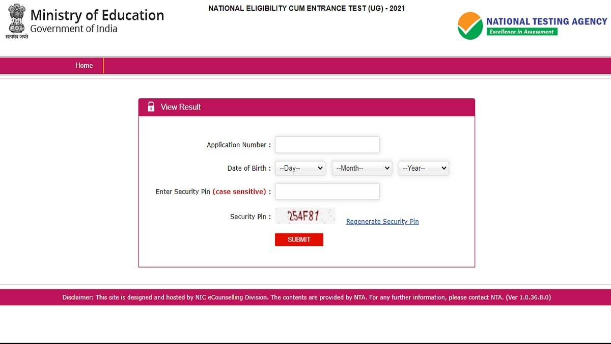 NEET UG Result 2021 Declared: