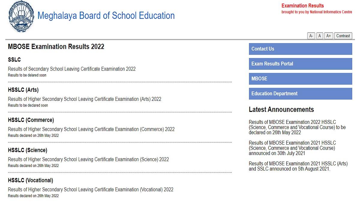 MBOSE HSSLC Result 2022 Declared LIVE: