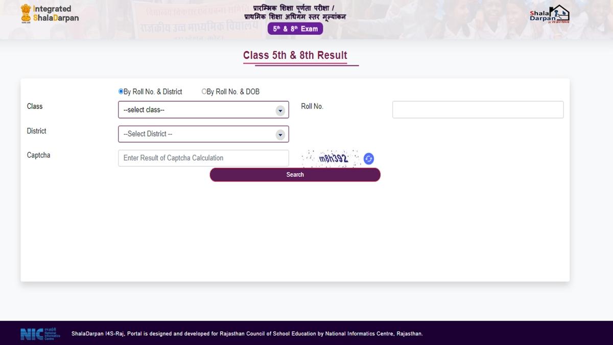 Rajasthan Board 5th and 8th Result 2022