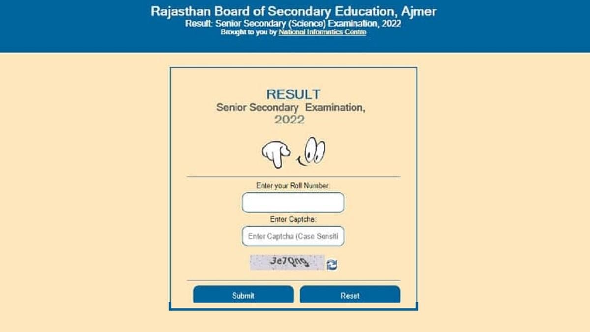 RBSE 12th Commerce Result 2022 LIVE: