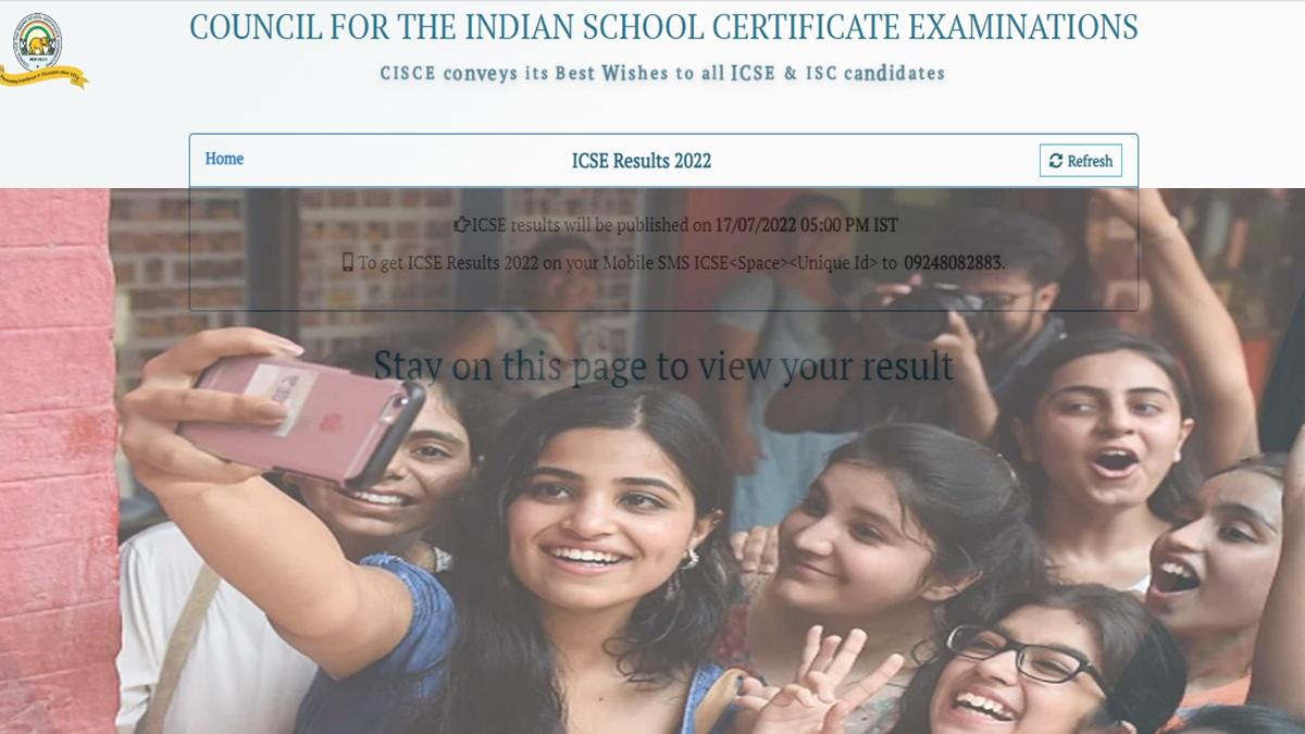 CISCE ICSE 10th Result 2022 Live Updates
