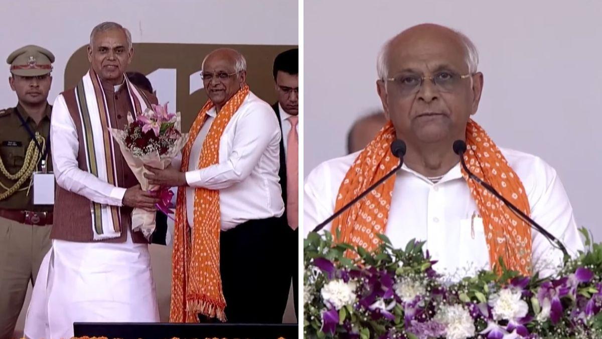 भूपेंद्र पटेल ने सीएम पद की ली शपथ